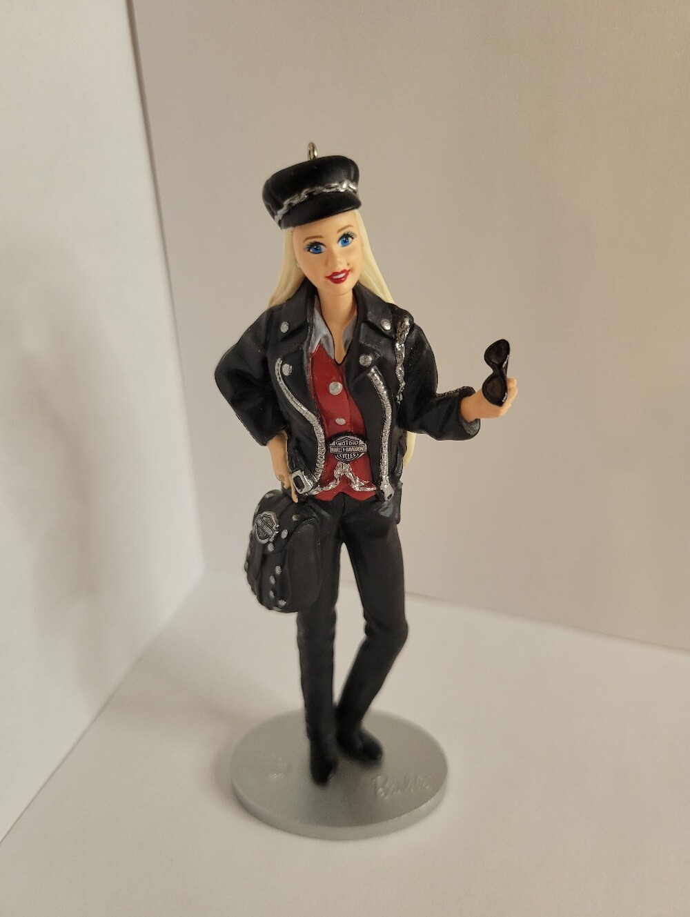 Barbie Harley Davidson Motorcycle Outfit Ornament, Collectible